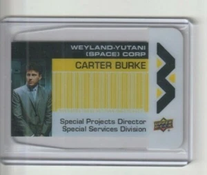 Tarjeta coleccionable 2018 Aliens Movie Plexi Business WY-7 Carter Burke - Imagen 1 de 2