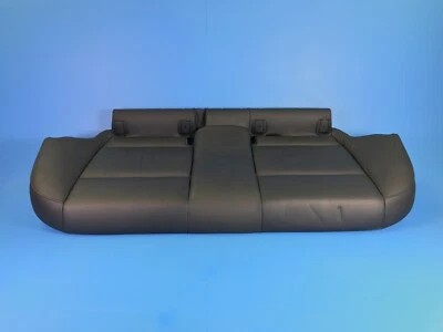 06-08 BMW E90 328I 330I 335I ASIENTO TRASERO PLEGABLE COJÍN INFERIOR BANCO CUERO NEGRO Foto 1 de 4
