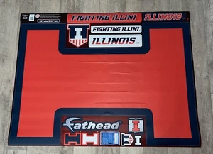 Illinois Fighting Illini Fathead Decal 35x51 Small Damage - Picture 1 of 4