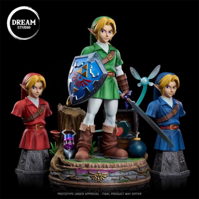 Link Figure The Legend of Zelda, Modelo Anime, Espada Mestra GK, Estatueta  de Ação, Brinquedo para Coleção de Estátuas, Altura 1:7, 20cm