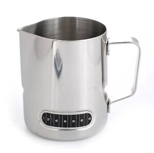 Milk Jug 600 ml Coffee Frothing Thermometer Pitcher Stainless Steel Jug 600 ml 