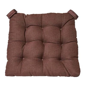 Textured Chair Seat Pad (Chair Cushion), Brown Color, 1-Piece, 15.5" x 16" - Picture 1 of 10