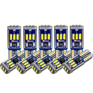10 Lampade LED T10 9 SMD No Errore BIANCO CANBUS Per Auto Targa Posizione Luci - Imagen 1 de 7