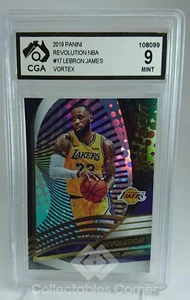 Tarjeta Panini Revolution LeBron James Vortex 2019 grado 9 - Imagen 1 de 2
