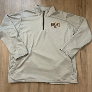 Champion  Minnesota Gophers Men’s 1/4 Zip Pullover Hoodie Men’s XLarge Gray - Picture 1 of 4
