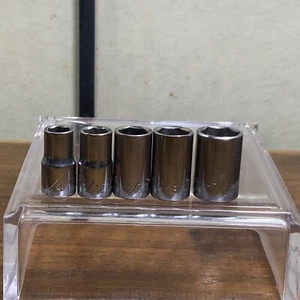 5 Nice Vintage Craftsman =V= 1/4” Drive sockets 1/4”- 7/16” Six Point.  Nice. - Picture 1 of 6