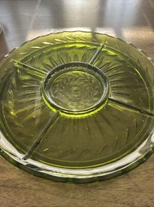 Indiana Glass Co. Tiara 12" Amber Serving Platter VTG - Picture 1 of 4