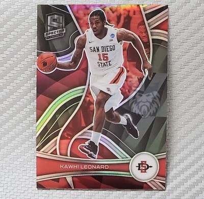 Kawhi Leonard 📈 2022-23 Spectra Holo #28 San Diego State Aztecs, LA Clippers - Image 1 of 2
