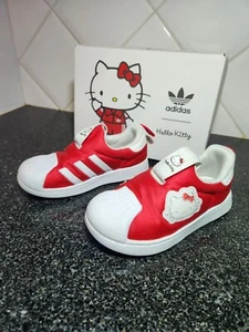 ADIDAS HELLO KITTY SANRIO Kids Size 9K GIRLS Sneakers Trainers Shoes Clothing - Picture 1 of 11
