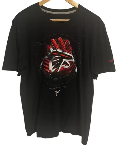 Atlanta Falcons T Shirt Mens Large Nike DriFIT Football United Graphic Tee Black Cover