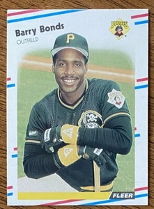 1988 Fleer Baseball BARRY BONDS #322 Pirates - Picture 1 of 2