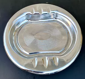 Posacenere vintage MCM cromato stile art deco made in USA - Foto 1 di 7