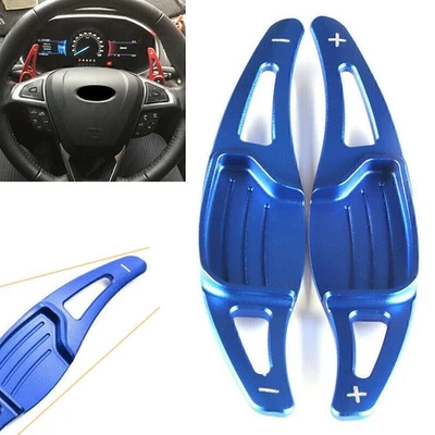 Blue Car Steering Wheel Shift paddle Shifter Extension Fit Ford Mondeo 2013-2019 - Image 1 of 4