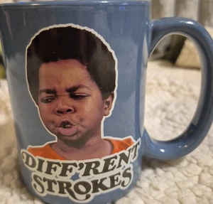 Zak! Marken Kaffeebecher Teetasse Gary Coleman Diff'rent Strokes blau grau - Bild 1 von 3