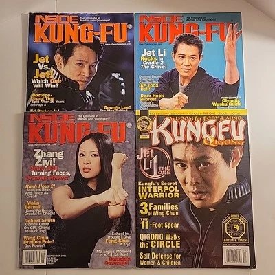 3 Inside Kung Fu Magazine & 1 Kung Fu Magazine W/ Zhang Ziyi & Jet Li - Image 1 of 4