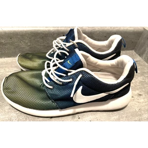 Nike Roshe Run Obsidian Blanco Veneno Verde 511881-413 Para hombres Talla 8 Tenis - Imagen 1 de 9