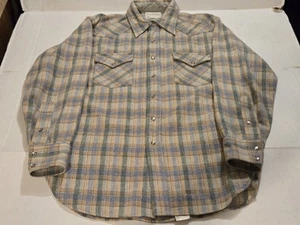 Camisa Pendleton Hombres Medio Alto Grado Western Wear Lana Virgen Perla Snap EE. UU. M - Imagen 1 de 8