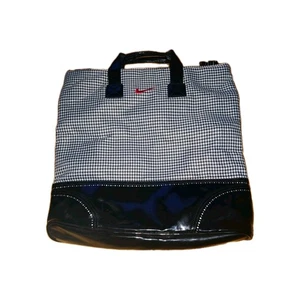 Nike One Luxe Women's Training Bag TG0072 061 Black White Herringbone - Picture 1 of 5