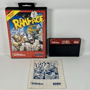 Rampage (Sega Master System, 1989) CIB - Tested  - Picture 1 of 9