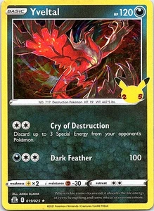 Yveltal Holo Holo Rare Darkness Holo Celebrations 019/025 NM - Picture 1 of 2