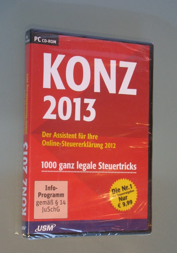 █► Konz 2013 CD 1000 legale Steuertricks für die Steuerklärung 2012 NEU OVP - Bild 1 von 1