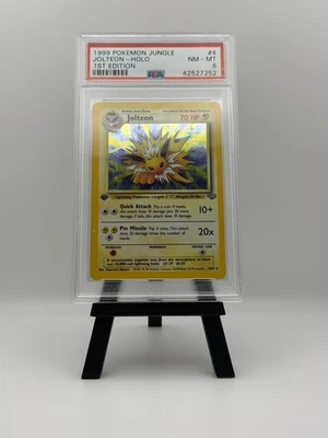 1999 POKEMON JUNGLE 1ST EDITION #4 JOLTEON-HOLO PSA 8 - Image 1 of 2