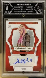 2024 Panini National Treasures Alexa Bliss Auto /99 RCG 8 Autograph Ink Dk-ABS  - Picture 1 of 3