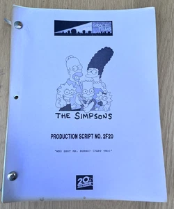 1994 The Simpsons Original Production TV Script Who Shot Mr. Burns? Teil 2 II - Bild 1 von 5