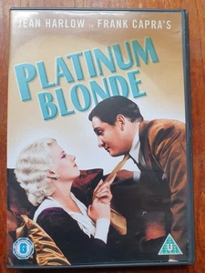 Platinum Blonde Dvd    RARE DISC LOVELY R2 UK 1931 FILM 85mins JEAN HARLOW - Imagen 1 de 2