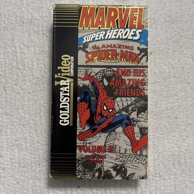 1991 THE AMAZING SPIDERMAN Goldstar Video VOLUME II VHS MOVIE + - Image 1 of 2