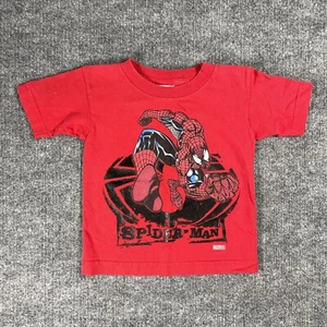 VINTAGE Y2K Spider Man T Shirt Youth Size Small 2003 Haddad Spiderman Marvel - Picture 1 of 10
