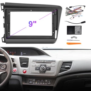 Car Radio Stereo Double Din Dash Kit Harness Antenna For Honda Civic 2012-2015 - Picture 1 of 5