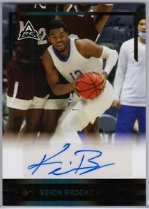 2021-22 Leaf Memories Autographs Gold Keion Brooks Jr Rookie Auto /15 - Picture 1 of 2