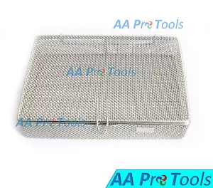 1 Pc Sterilization Cassette Tray 9" X 6.25" X 1.5" Perforated Mesh Box DN-313 - Picture 1 of 3