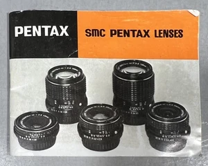 Lentes Pentax SMC Manual de instrucciones Manual (1981) Inglés - no copia - Imagen 1 de 3