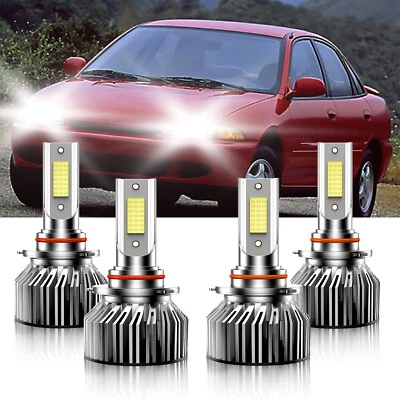 适用于 Eagle Summit 1989 - 1992 4 件 9005 9006 LED 车头灯灯泡高低光束 — 第 1/4 张图片