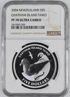 TOP POP - 2004 New Zealand Silver $5 Chatham Island Taiko Proof NGC PF 70