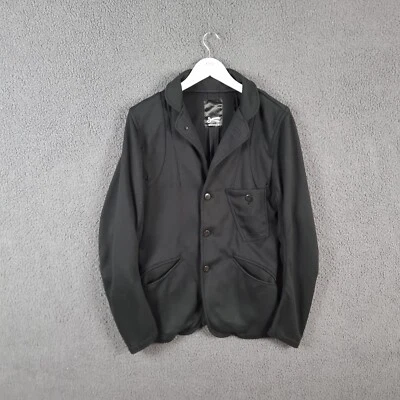 DENHAM Giacca Uomo M Media Nera Felpa Blazer Lavoro Lavoro Cappotto Felpa - Immagine 1 di 4