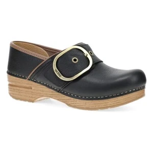 Dansko Pearson Women's Clogs, Black Tumbled, W40 - Picture 1 of 6