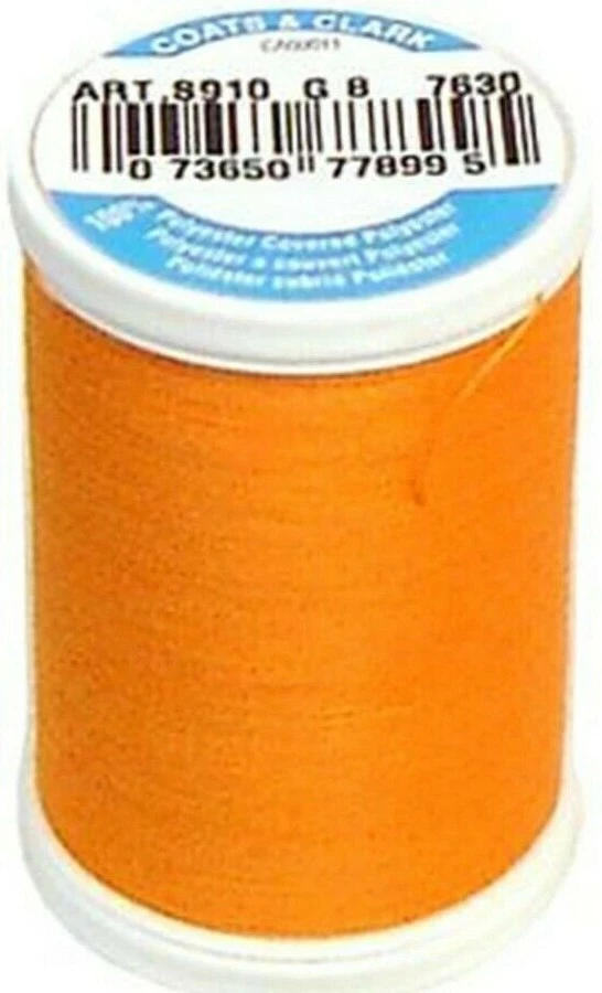 Coats & Clark ~ Dual Duty All Purpose Thread, 250 yd ~ (S910-7630 - Tangerine) - Image 1 of 1