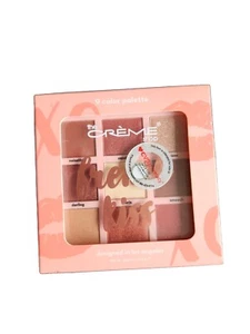 The CRÈME Shop French Kiss 9 Color Palette Rose Gold Vegan Cruelty Free Makeup - Picture 1 of 3