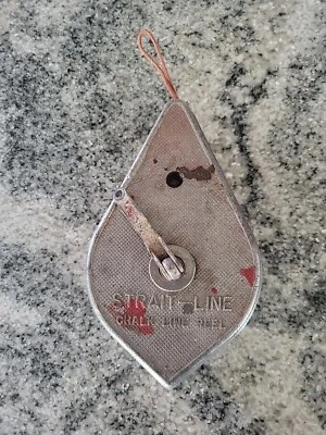 VTG STRAIT-LINE CHALK LINE REEL PLUMB BOB - THE IRWIN CO OHIO USA  - Image 1 of 4