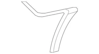 Soporte exterior fascia parachoques trasero genuino GM 2007-2009 Saturn Aura XE XR 25845489 Foto 1 de 2