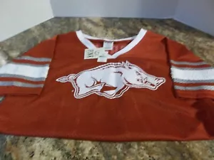 Victorias Secret Pink M Collegiate Arkansas Razorbacks Shirt -Jersey - Picture 1 of 4