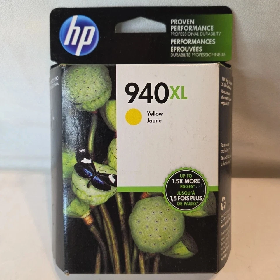 New HP 940XL Yellow  Ink Cartridge New Sealed Expired  Genuine Original - Image 1 of 1