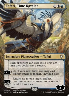 Teferi, Time Raveler - Borderless - MTG Commander: Bloomburrow (BLC) - NM - Image 1 of 2