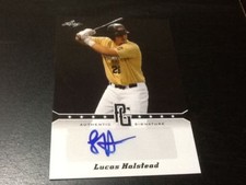 Lucas Halstead AUTOGRAPH Pacific Tigers RC 2013 Leaf Perfect Game AUTO Baseball