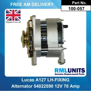 Alternador para LDV Lucas Tipo A127 12V 70 Amp FIJACIÓN DE LH - Imagen 1 de 5