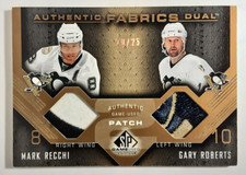 2007-08 SP Game Used Fabrics Dual Patch #AF2-RR Mark Recchi & Gary Roberts /25