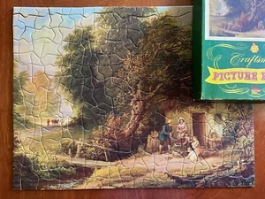 Vtg Picture Jigsaw Puzzle Family Baby Craftsman Landscape 300 Pc Complete E1 - Picture 1 of 9